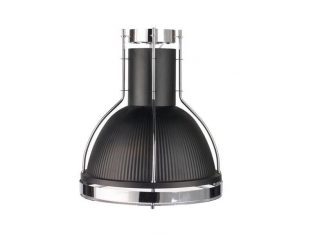 Industrial pendant lamp Beta Black 50 × 120-250 cm