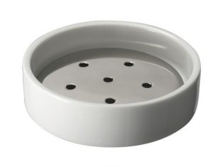 Ronde zeepschaal Lineabeta Bianco Rond 11x3cm