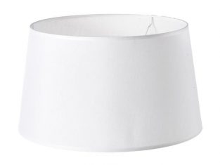 Abażur duży Chic White Round 26,5×31,5×18 cm