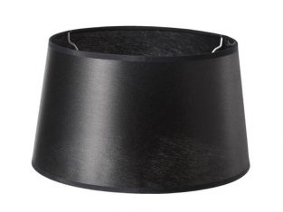 Chic Μαύρο Στρογγυλό αμπαζούρ 26,5 × 31,5 × 18 cm