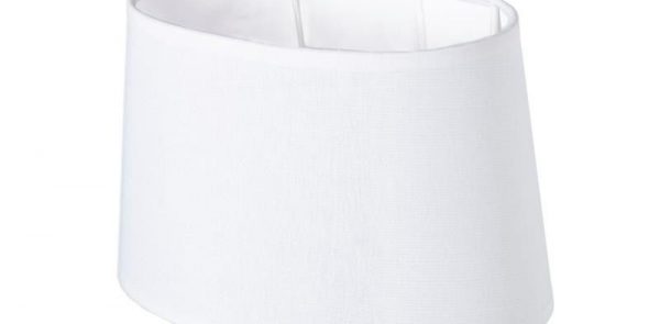 Abat-jour ovale Bianco 18x20x12 cm