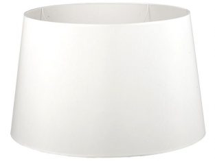 Abażur okrągły do lamp podłogowych Chic White 50x60x37 cm