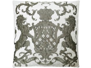 Poduszka żakardowa Fiorantello White&Silver FS Home Collections 55x55cm