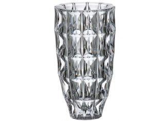 Wazon ze szkła kryształowego Bohemia Sparkler 28 cm