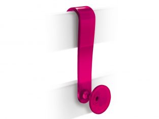 Wieszak prysznicowy Lineabeta Filo Pink 6×14 cm