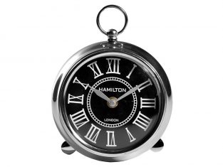 BBHome Hamilton Black clock 19cm