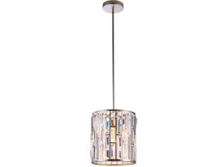 Hanging lamp with Kyiv crystals 25 × 97 cm
