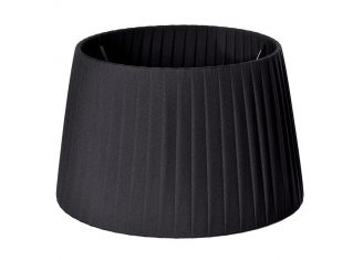 Black pleated lampshade Plisse Black 21x26x16cm - from the exhibition