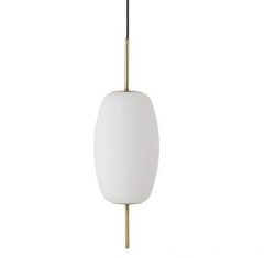Lampa wisząca mała Frandsen Silk White 16×28,3cm