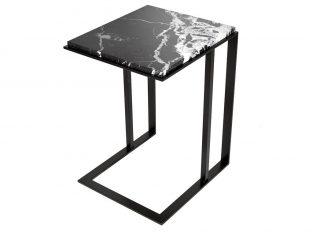 Table d'appoint Crawford Black Nero Marquina
