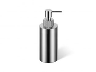 Chrome-plated brass soap dispenser Decor Walther Club Grind Chrome 7,5 × 17,5 cm