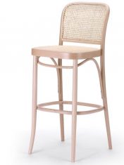 Hocker aus Buche Ton 811 Rattan