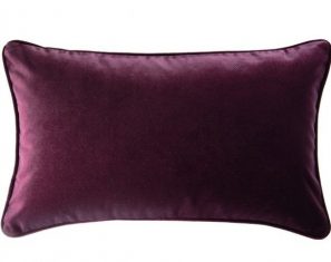 Poduszka podłużna welwetowa burgundowa Glam Velvet Maroon 50x30cm