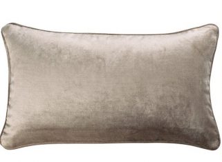 Oblong velvet pillow St. Moritz Stucco 50x30cm