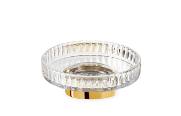 Soap dish Century Gold Crystal Cut 11x4cm