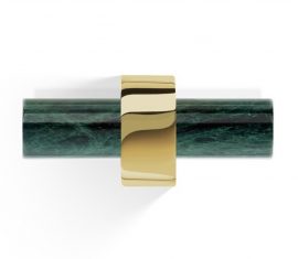 Μαρμάρινο Πράσινο / Ματ Διακόσμηση κρεμάστρας πετσετών Walther Century Gold Matt Marble Green 10 × 8,5x4 cm