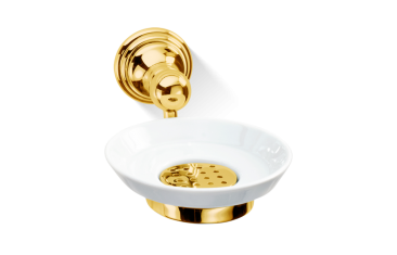 Wall round wall soap dish Gold Classic Decor Walther 12x18x8cm