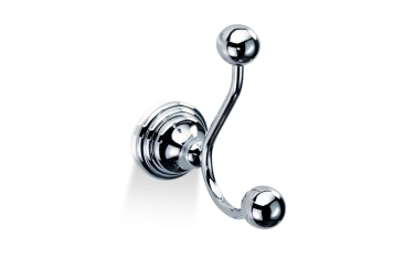 Double towel hanger Chrome Classic Decor Walther 6 × 12,5 × 14,5 cm