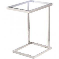 Stolik boczny Hudson Silver 48x35x63cm Cosmo Light