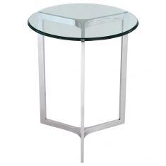 Glas sidebord Hamptons 50x50x60cm Cosmo Light