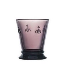 Coffret de verres bas Abeille Aubergine 250ml 6 pièces