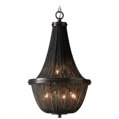 Chandelier with chains Roma Black 46x75cm Cosmo Light