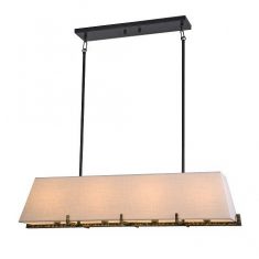 Hængelampe over bordet Stockholm Sort / Guld 4L 105x35x33cm Cosmo Light