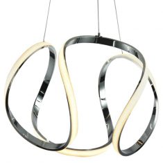 Suspension LED Tokyo Silver 52x52cm Cosmo Light