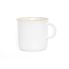 White porcelain cup Majolika Mug White Gold 150ml