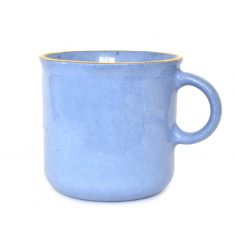 Kubek porcelanowy niebieski duży Majolika Mug Blue Gold 250ml