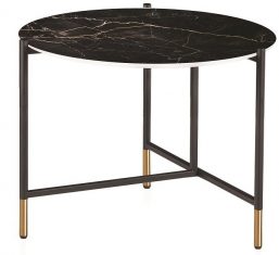 Stolik kawowy Vela Black AD 60x52cm – z ekspozycji