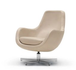 Swivel chair Stefani Leather sits bbhome
