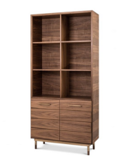 Bookcase 3903 Bugsy Walnut Ziemann 100x40x212cm