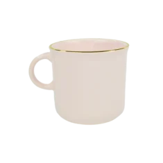 Kubek różowy Majolika Mug Pink Gold 150ml