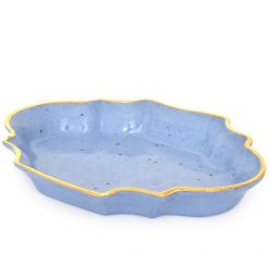 Miseczka w stylu francuskim, niebieska porcelanowa Majolika Nieborów