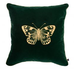 Decorative pillow Butterfly Green Insectarium N°3 Maja Laptos Studio 45x45cm