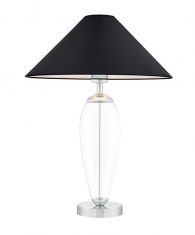 Lampa stołowa Rea Black/Chrome Kaspa bbhome