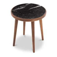Stolik boczny z kamieniem 7040 AMARANTH Ziemann Ø46cmx49cm