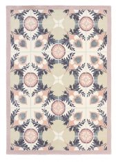 Różowo Beżowy Dywan w Ornament – VIOLET LIGHT GREEN 57301 – rozmiar 140×200 cm Ted Baker
