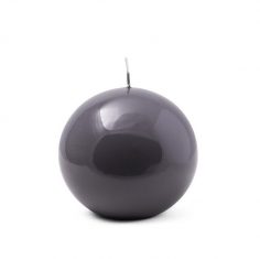 Świeca kula Dark Grey Ball BBHome 15cm