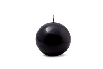 Runde Kerze Black Ball BBHome 10cm