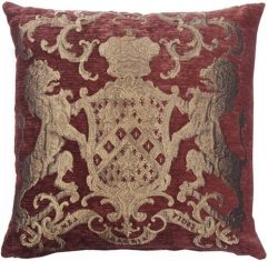 Jacquard-Kissen Fiorantello Terra FS Home Collections 55x55cm