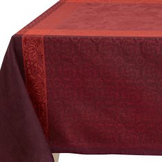 Obrus Ottomane Burgundy Jacquard Français