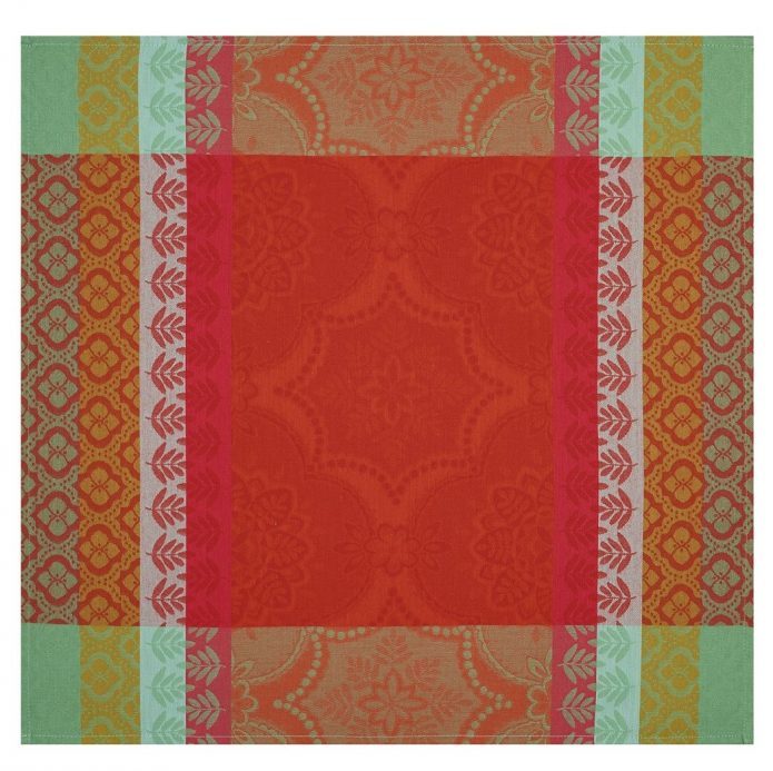 Poivron Bastide Jacquard Français Serviette 58x58cm - BBHome