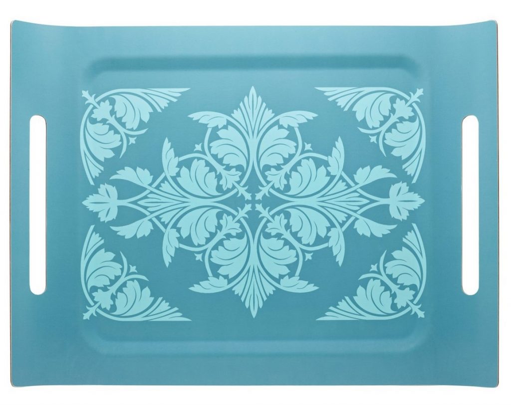 Aqua Syracuse Jacquard Français Tablett 58x42cm - BBHome