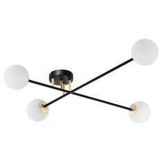 Astra Black 4 Kaspa ceiling lamp