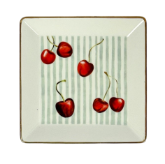 Decorative plate Cherries La Volta De Nakomiady 13cm