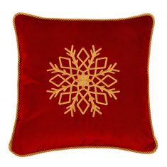 Poduszka świąteczna Snowflake Red Maja Laptos Studio bbhome