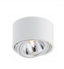 Single surface-mounted spotlight Lumos Kaspa Ø14 × 8,5 cm