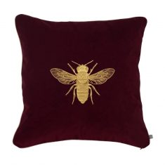 Poduszka Insectarium Bee Burgundy N°4 Maja Laptos 45x45cm